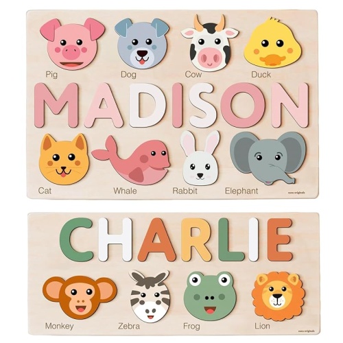 Baby Girl/Boy Personalized Wooden Name Plaque