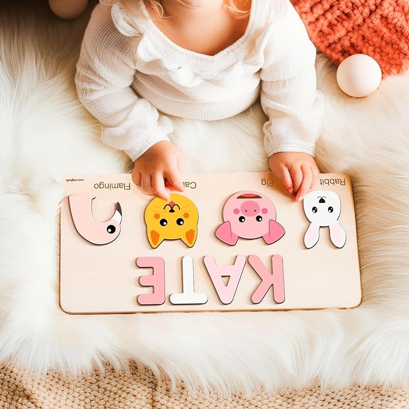 Baby Girl/Boy Personalized Wooden Name Plaque