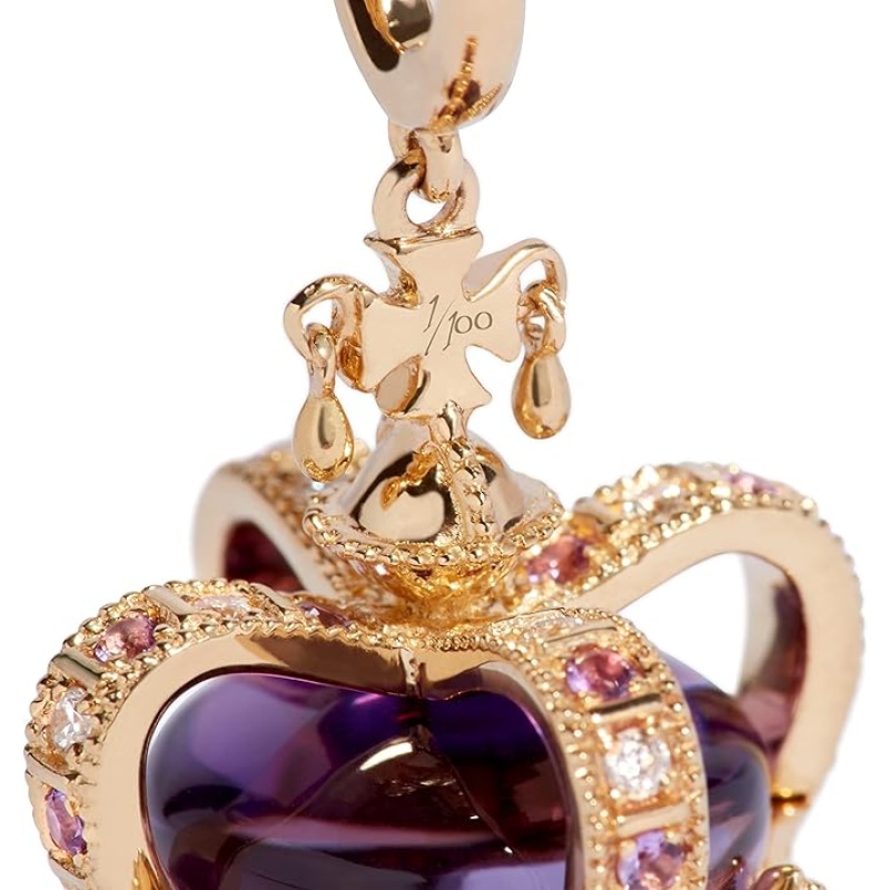 Annoushka 18ct Gold Diamond Coronation Crown Locket